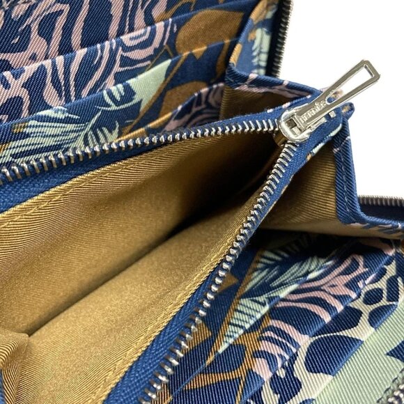 HERMES Azap Compact Silkin - Blue de Presse Veau Epsom B Coin Case 810-070725 - Picture 9 of 11